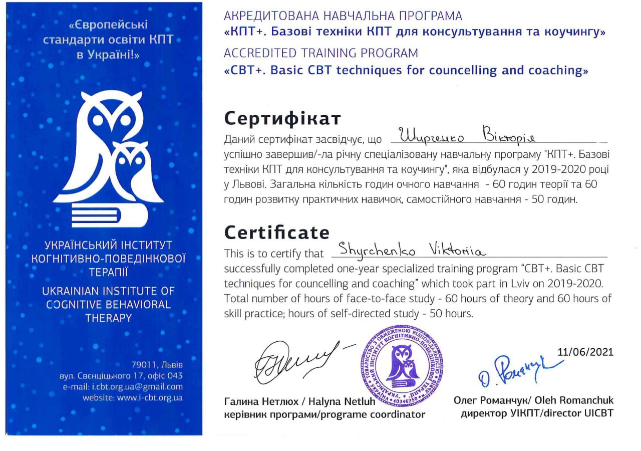 КПТ+. Базові техніки